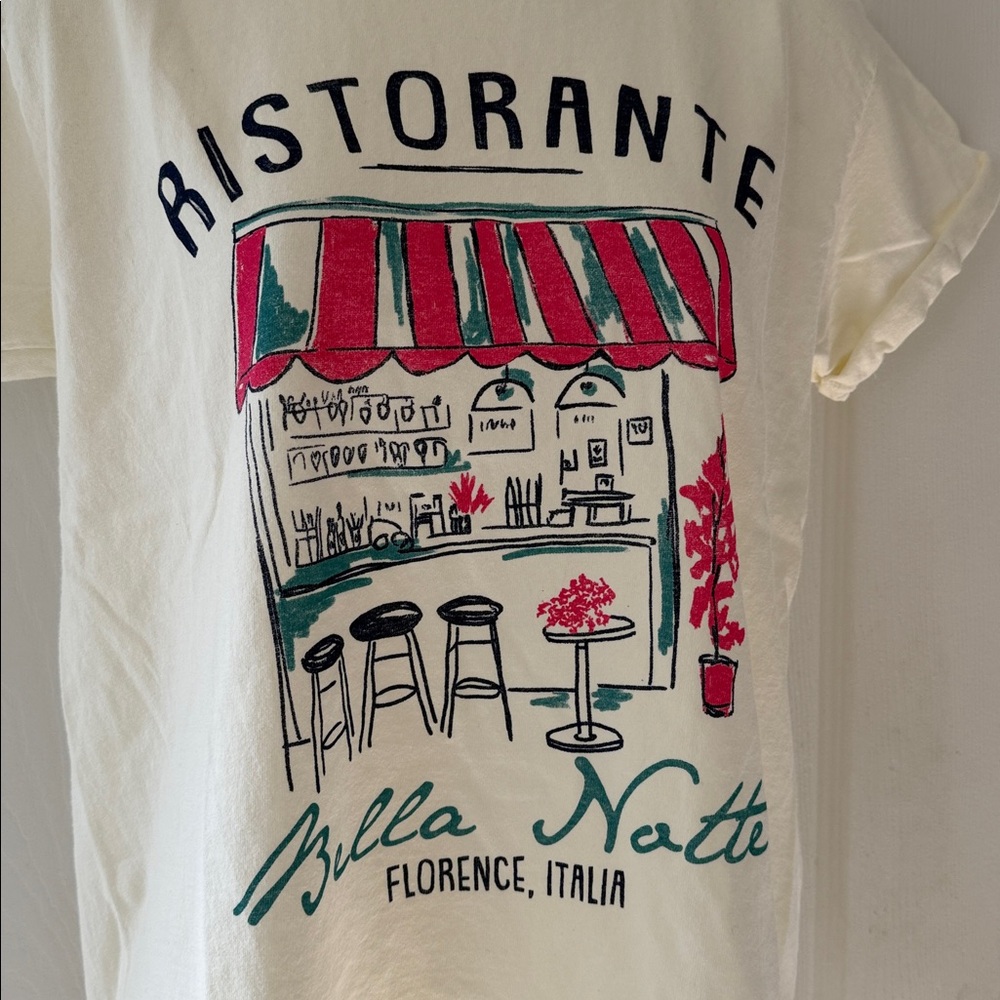 Anthro Ristorante Florence, Italy Graphic Tee M - Picture 8 of 10